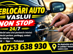 Deblocari auto Vaslui 24/7 non stop